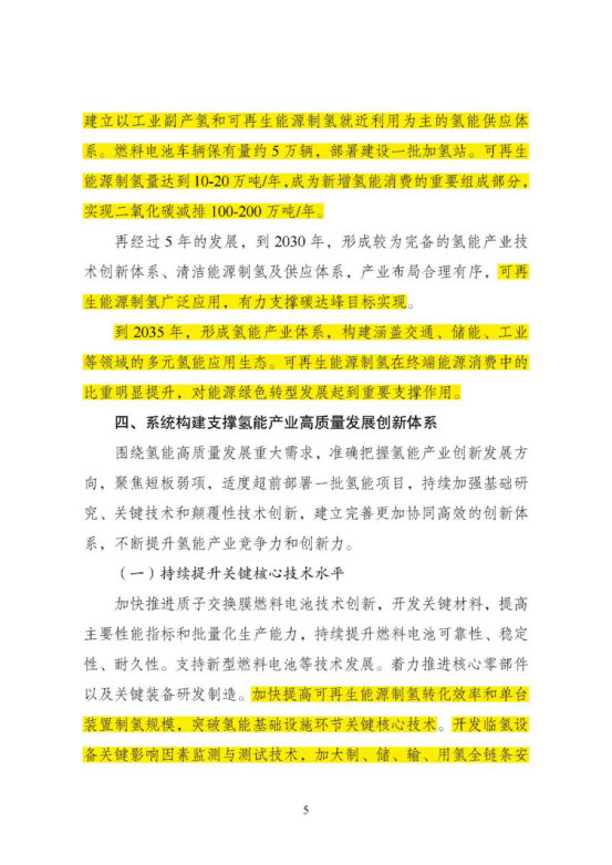勢銀觀點 | 解讀“氫能產業(yè)發(fā)展中長期規(guī)劃（2021-2035）”
